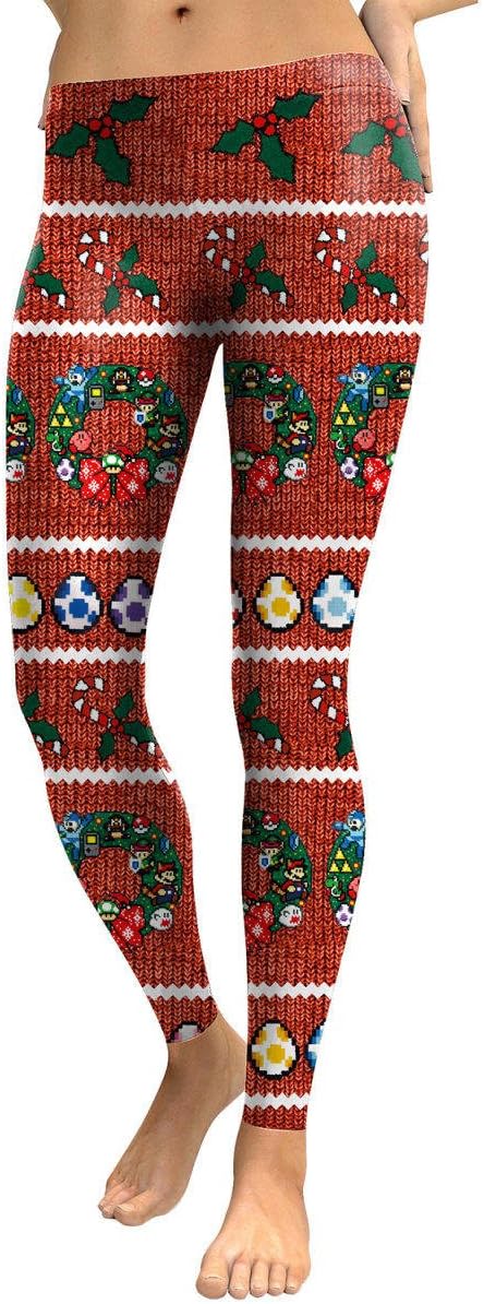 SHRJJ 2017 New Xmas Ladies Girls Women Winter Digital Prints Yoga Pants Briefs Leggings