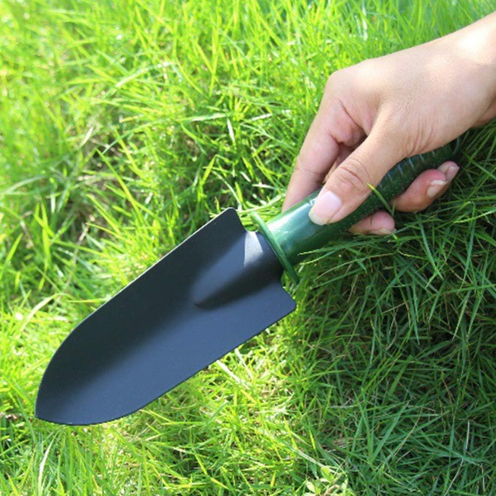 Janeflower Garden Tool Set 4 Pieces of Iron Hand Shovel Transplant Shovel Incubator Hand Rake and Drafter Non-Slip Handle Garden Lawn Gift (JF000002) : Garden & Outdoor