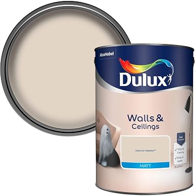 Dulux Walls & Ceilings Matt Emulsion Paint Natural Hessian 5L