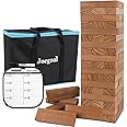 Amazon.com: Juegoal 54 Piece Giant Tumble Tower Brown for Adult Kids ...