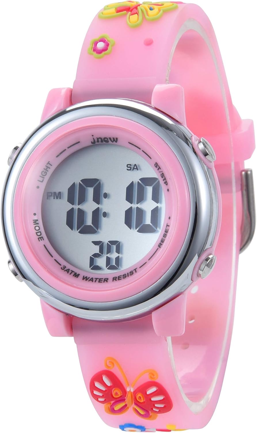 KZKR Kids Digital Watches 3D Cute Cartoon Digital Lights Toddler Wrist