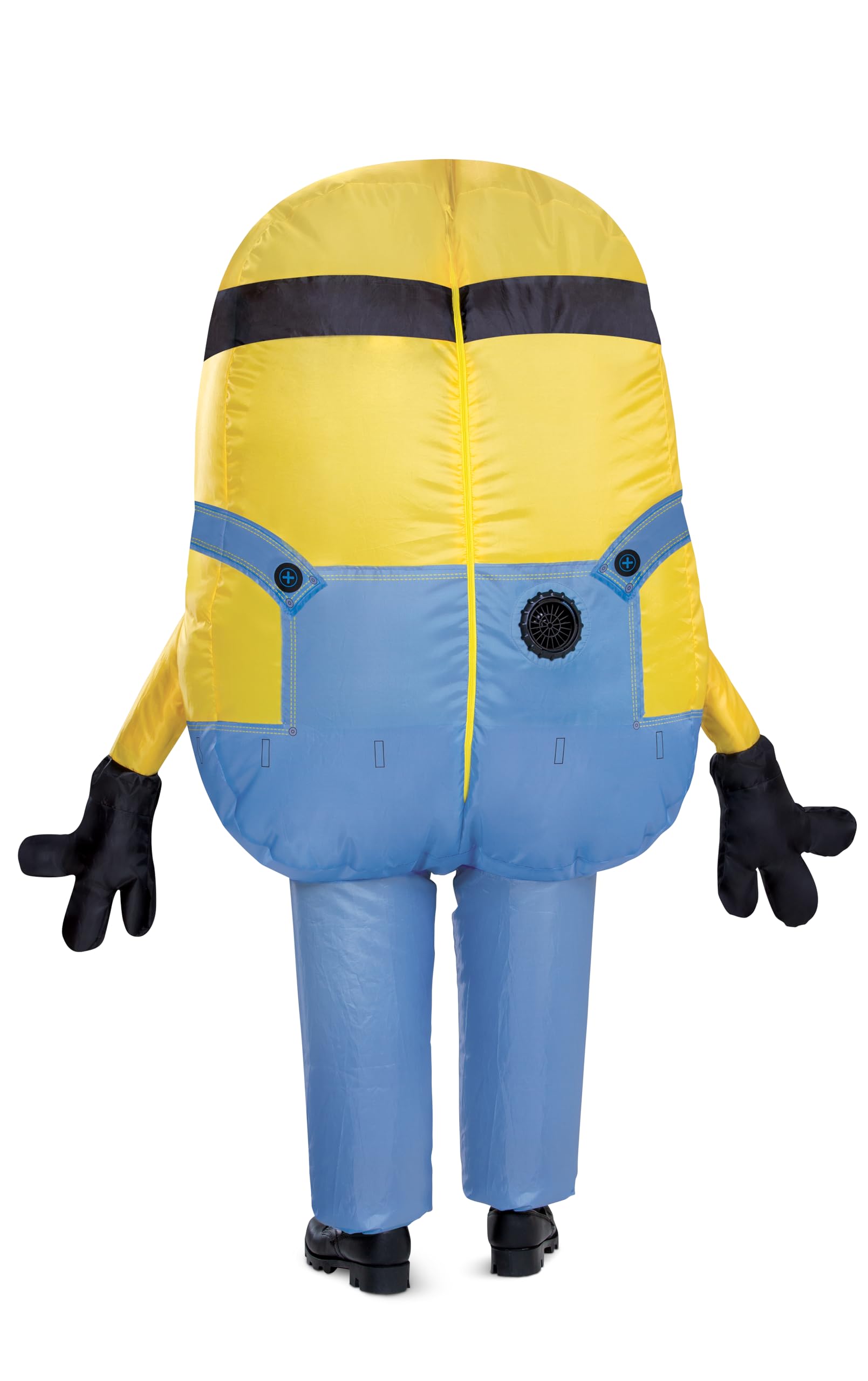 Disguise Bob Inflatable Minion Costume for Kids, Official Minions Halloween Costume, Blow Up Jumpsuit with Fan, Child Size (up to 7-8)