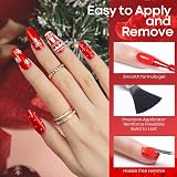 Modelones Gel Nail Polish Set 6 Colors Red Glitter Soak Off UV Gel Nail Polish view 5