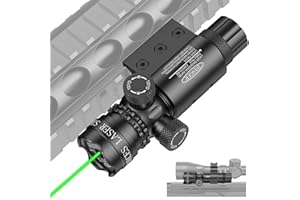 CVLIFE Laser Sight for Rifle with Picatinny/M-lok Rail Mount, Green Laser for Guns, Low-Profile Laser Sight with Pressure Switch