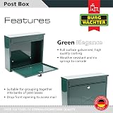 Burg-Wächter Green Elegance Wall Mounted Lockable Weatherproof Post Box view 2