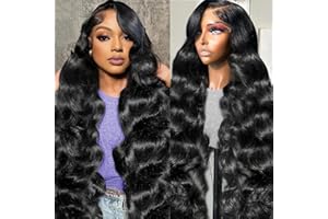 YUNXING 30 Inch 13x6 Body Wave Lace Front Wigs Human Hair Pre Plucked 200% Density HD Lace Frontal Wigs Human Hair For Women 10A Body Wave Glueless Wigs