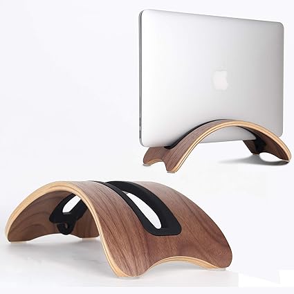 Belk Laptop Ständer für Notebook Stand, BookArc aus Holz der zweiten Generation für MacBook Air 13/MacBook Pro/Retina/Lenovo 