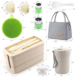 Meltset M 35Pcs Bento Box Japanese Lunch Box Kit
