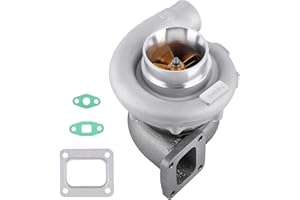 maXpeedingrods T76 T4 Turbo Turbocharger with Gaskets for 6/8 cylinder Above 3.0L Engines V6 V8, Billet Compressor Wheel, Street JD Series