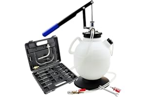 JoyFans 7.5 Liter Manual Transmission Fluid Pump, ATF Refill Fill System Dispenser Kit, Portable Automatic Oil Transfer Change Filling Tool with 15PCS ATF Adapters on Most Vehicles Cars