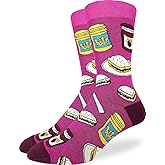 Good Luck Sock Men's Peanut Butter & Jam Socks, Adult, Shoe Size 7-12