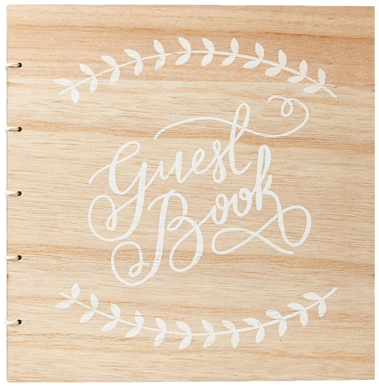 Ginger Ray Wooden Wedding Guest Book - Boho