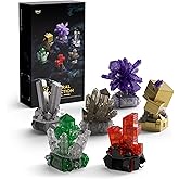 Nifeliz Geology Rock Collection Building Set for Adults, 6 Different Kinds of Gemstone Model Toys, Creative Desk Decoration &