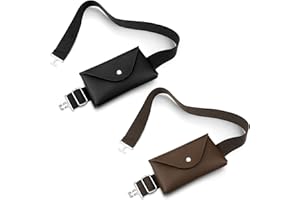 Vinsatin 2 Pack Equestrian Belt Women Equestrian Bit Waist Bag for Phone 1. 5 Inch Elastic Horse Riding Belt with Silver Bit Buckle for Women Girls Horse Riders