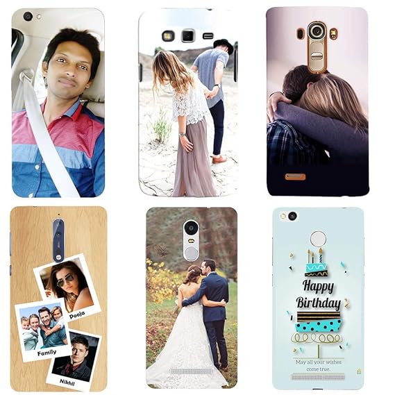 Customised Mobile case Back Cover Own Photos & Messages Amazon.in