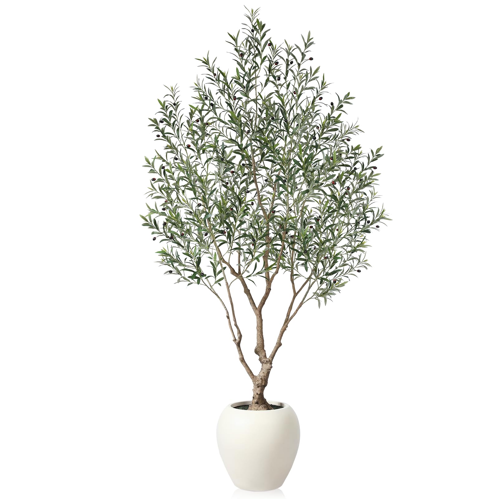 SOGUYI Olive Trees Artificial Indoor, 8 Feet Tall