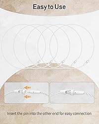 Uniclife 1000 Pcs Hang Tag Strings 8 Inch Price Tag