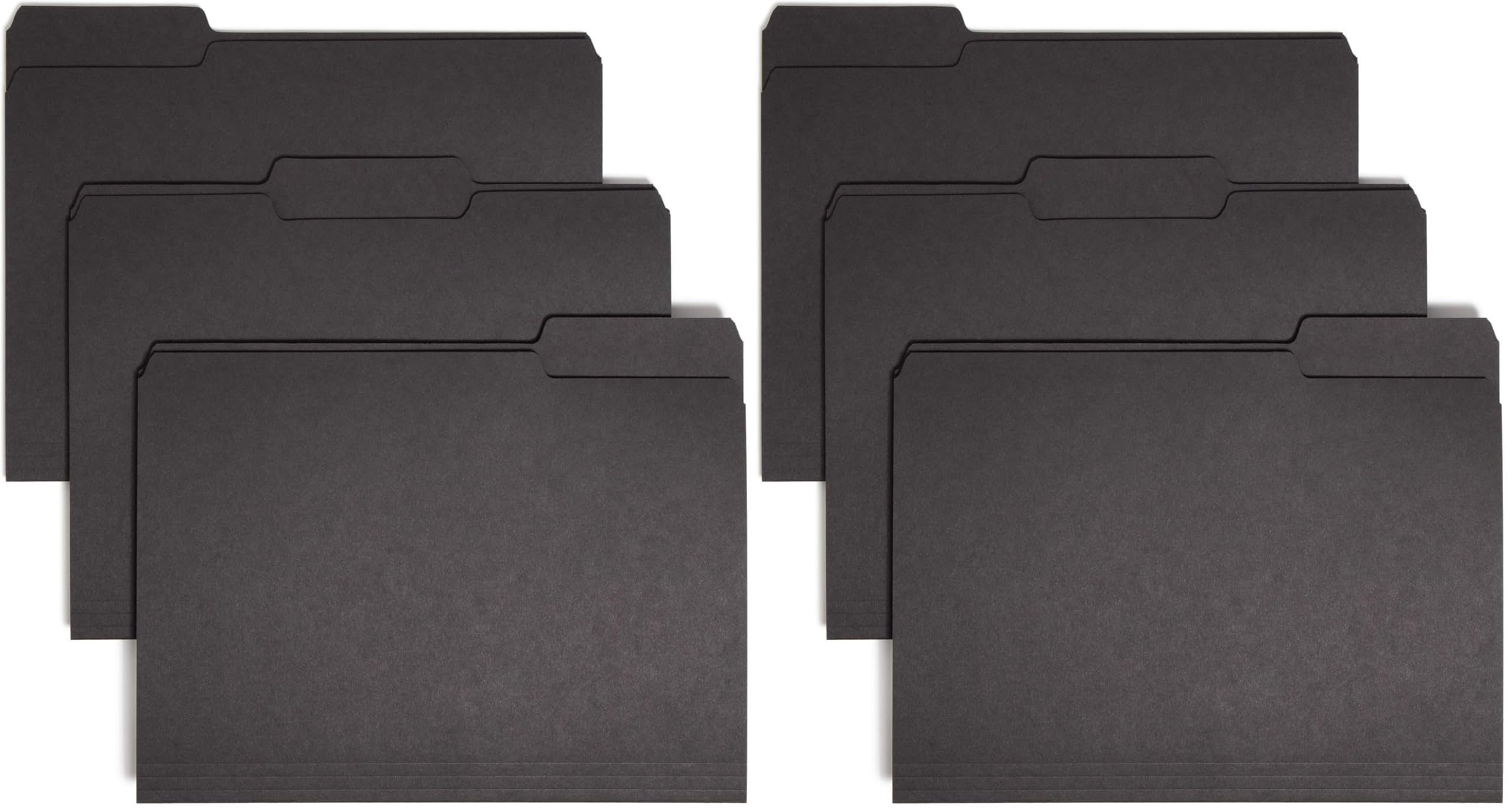 Smead Interior File Folder, 1/3-Cut Tab, Letter Size, Black, 100 per Box, Expandable File Folders for Filing Cabinet (Pack of 2) Image Smead Interior File Folder, 1/3-Cut Tab, Letter Size, Black, 100 per Box, Expandable File Folders for Filing Cabinet (Pack of 2) Image