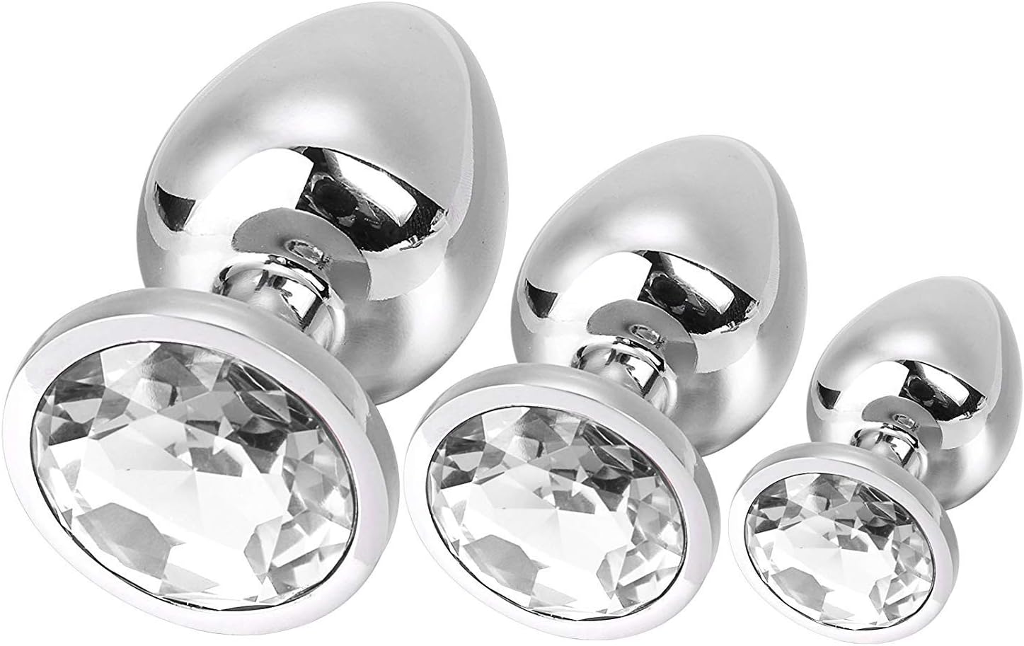Teenrego Jeweled Begin-ners Sets for Men Women 3pcs White sak100