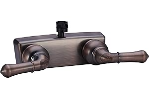 Dura Faucet (DF-SA100C-ORB) RV/Motorhome Shower Faucet Valve Diverter with Easy Turn Handles (Oil Rubbed Bronze)