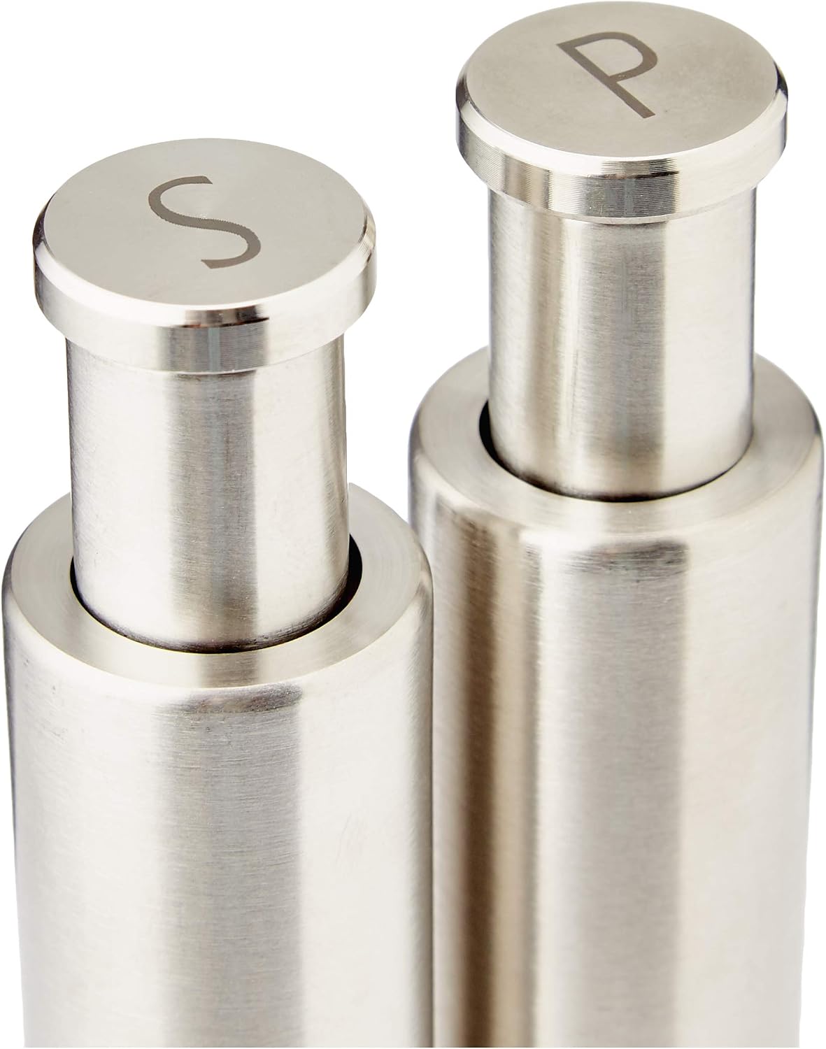 Brabantia Stainless Steel Salt and Pepper Crusher Set, Silver, 2.8x6.6x13.5 cm - Image 3