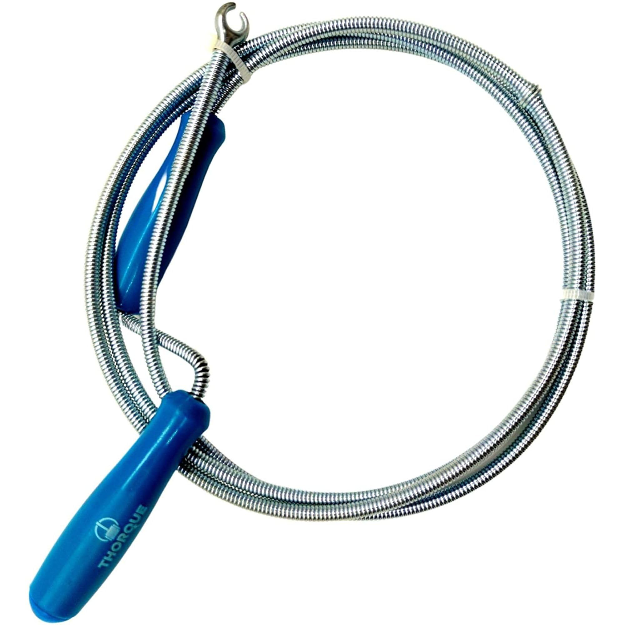 THORQUE Professional Drain Unblocker 3M (9.84 ft) with Claw, Flexible Plumbing Snake and Drain Auger Spring
