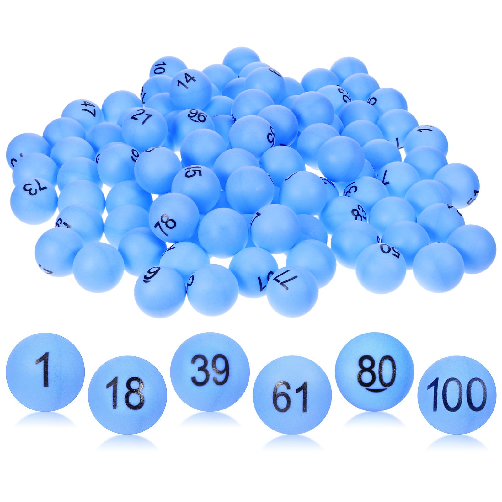 TOYANDONA Bingo Balls1-100: 4cm Numbered Balls Numbered Ping Pong Balls Game Balls With Numbers For Bingo Game Entertainment & Table Tennis Training