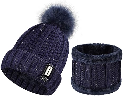 women's wool hat and scarf set