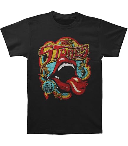 Amazon.com: Rolling Stones Men's Retro 70's Vibe Vintage T-Shirt