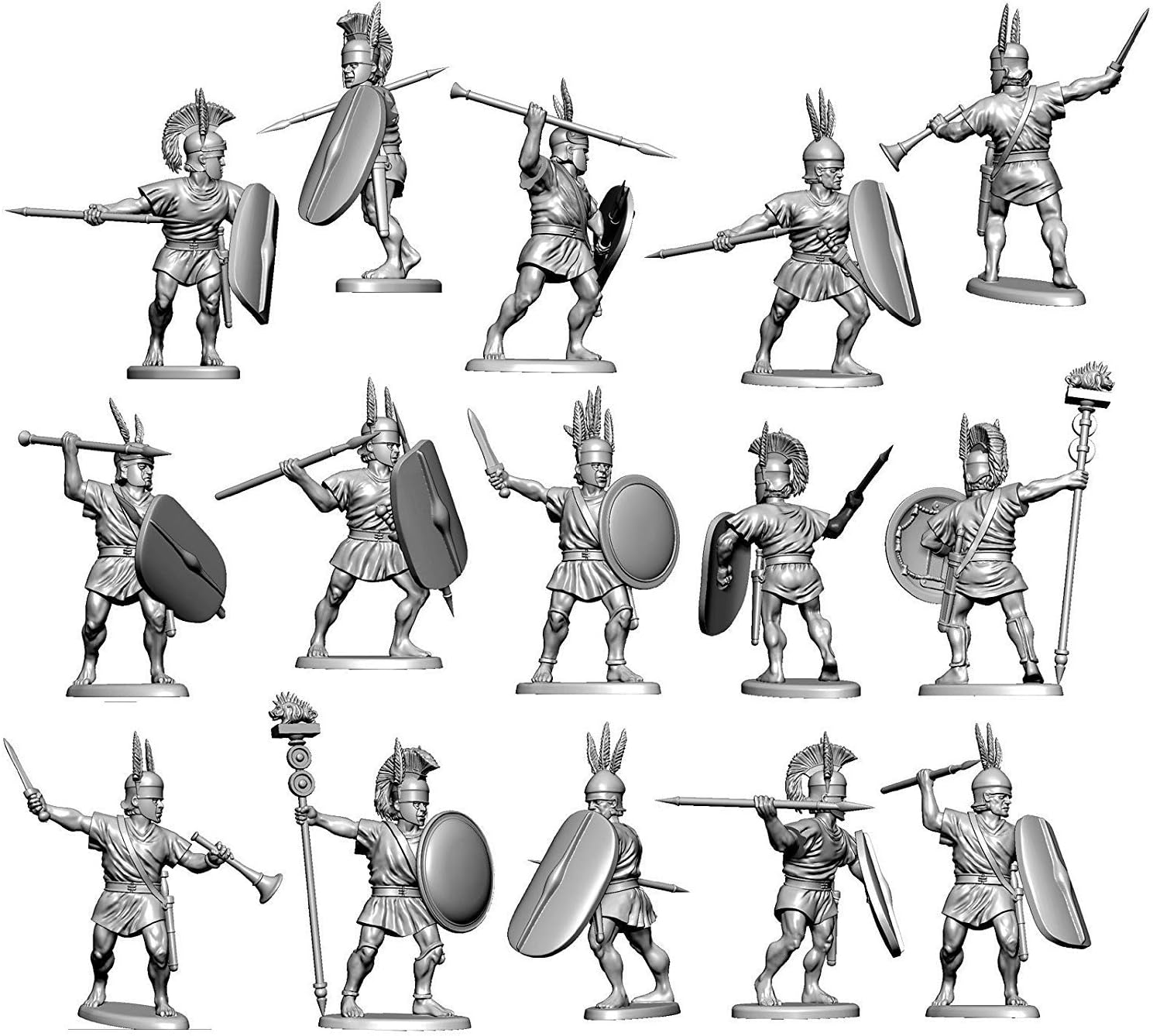 Victrix VXA016 - Ancient Unarmoured Samnites - 24 Figure Set - 28mm Plastic Miniatures - Warrior of Antiquity - Image 4