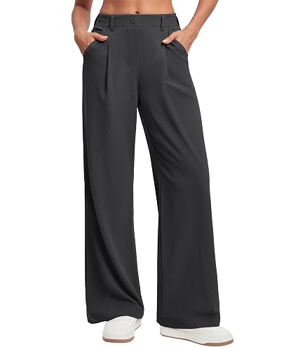 IUGA Wide Leg Dress Pants for Women High Waisted Business Casual