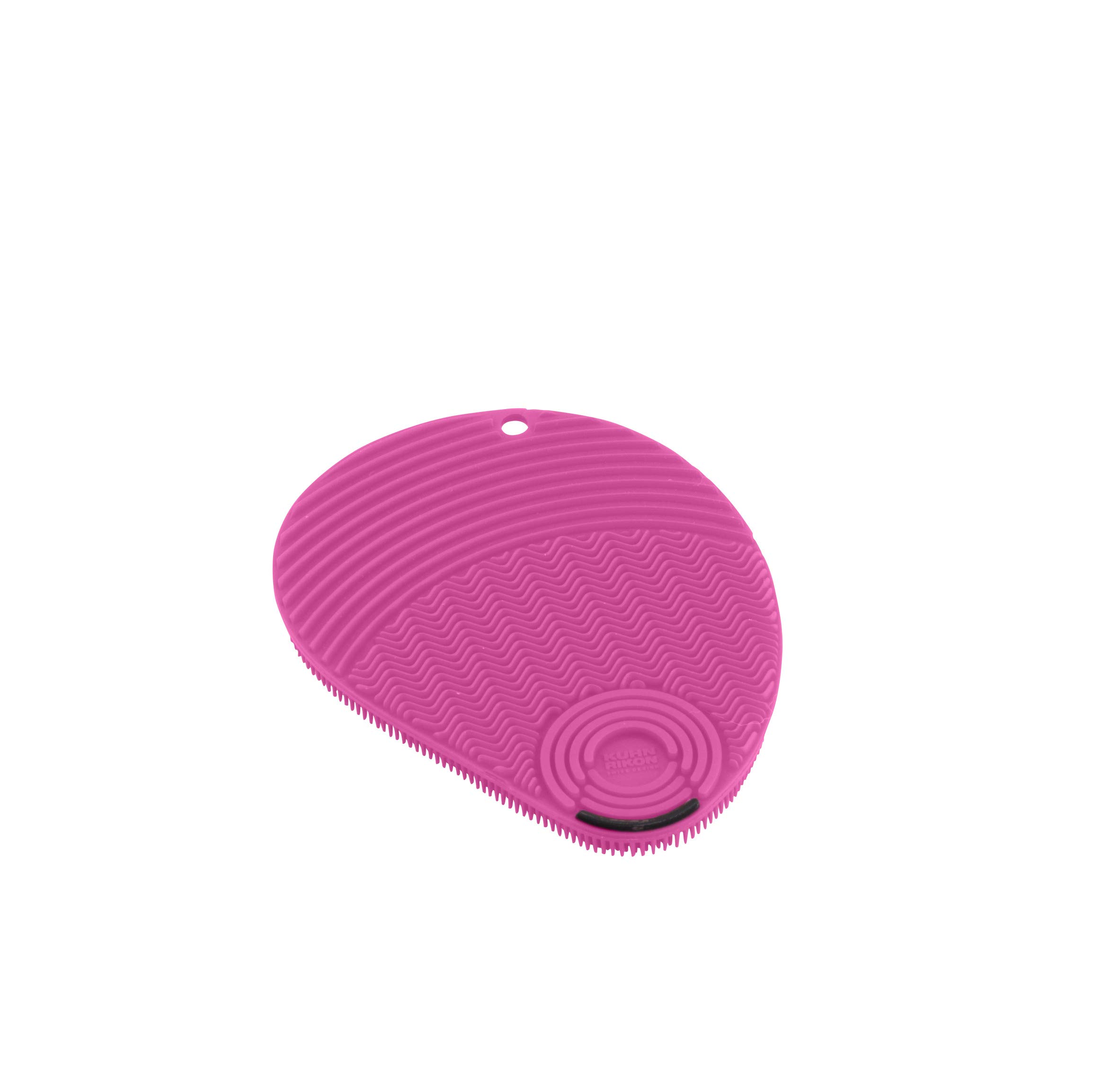 KUHN RIKON 28044 3-in-1 Stay Clean Silicone Sponge Blue 13 x 10 x 1.2 cm, Silicone, Pink, 13x10x1.2cm
