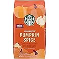 Starbucks Flavored Ground Coffee, Pumpkin Spice Flavored Coffee, Limited Edition Seasonal Ground Coffee, Warm & Balanced Notes, 17-Ounce Bag (Pack of 2)