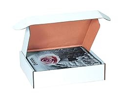 BOX USA BMFL12123 12"L x 12"W x 3"H, White