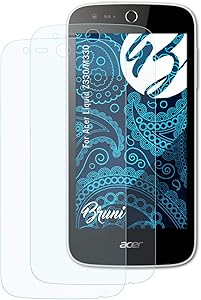 Bruni Screen Protector Compatible with Acer Liquid Z330/M330 Protector Film, Crystal Clear Protective Film (2X)