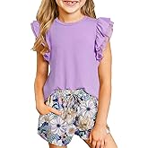 blibean Girls 2026 Summer Clothes Set Teen Hawaiian Shorts Outfit Size 6-15 Years