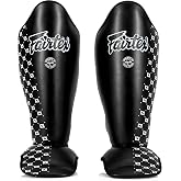 Fairtex SP5 Muay Thai Shin Guards for Men, Women, Kids | Shinguards are Premium, Lightweight &amp; Durable | Extended Protection to Avoid shin splints During Training or Sparring