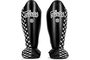 Fairtex SP5 Muay Thai Shin Guards for Men, Women, Kids | Shinguards are Premium, Lightweight & Durable | Extended Protection to Avoid shin splints During Training or Sparring