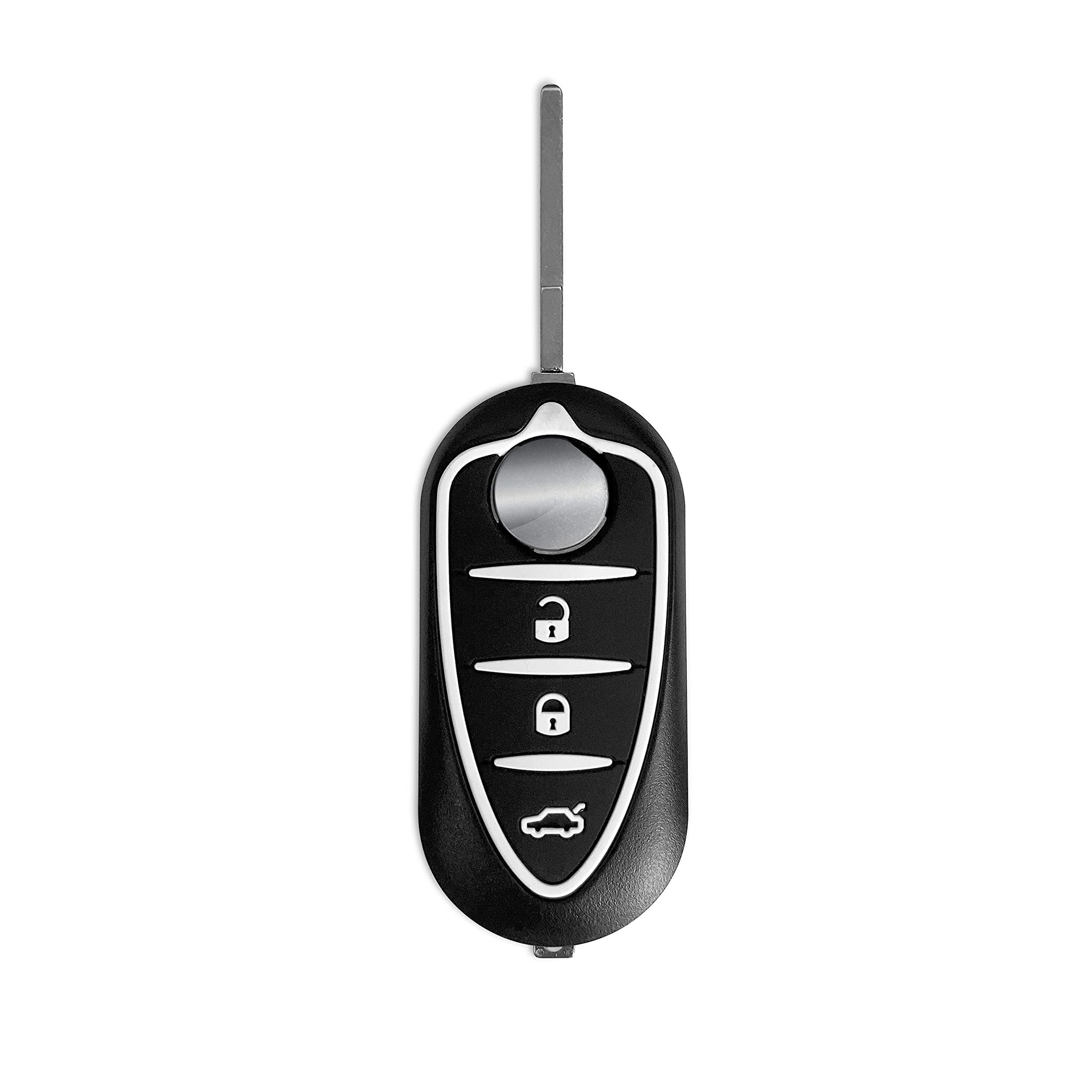 Lage Key Cover Shell for Alfa Romeo Giuletta MiTo Brera 159 with Blade Virgin Without Electronics Black Color