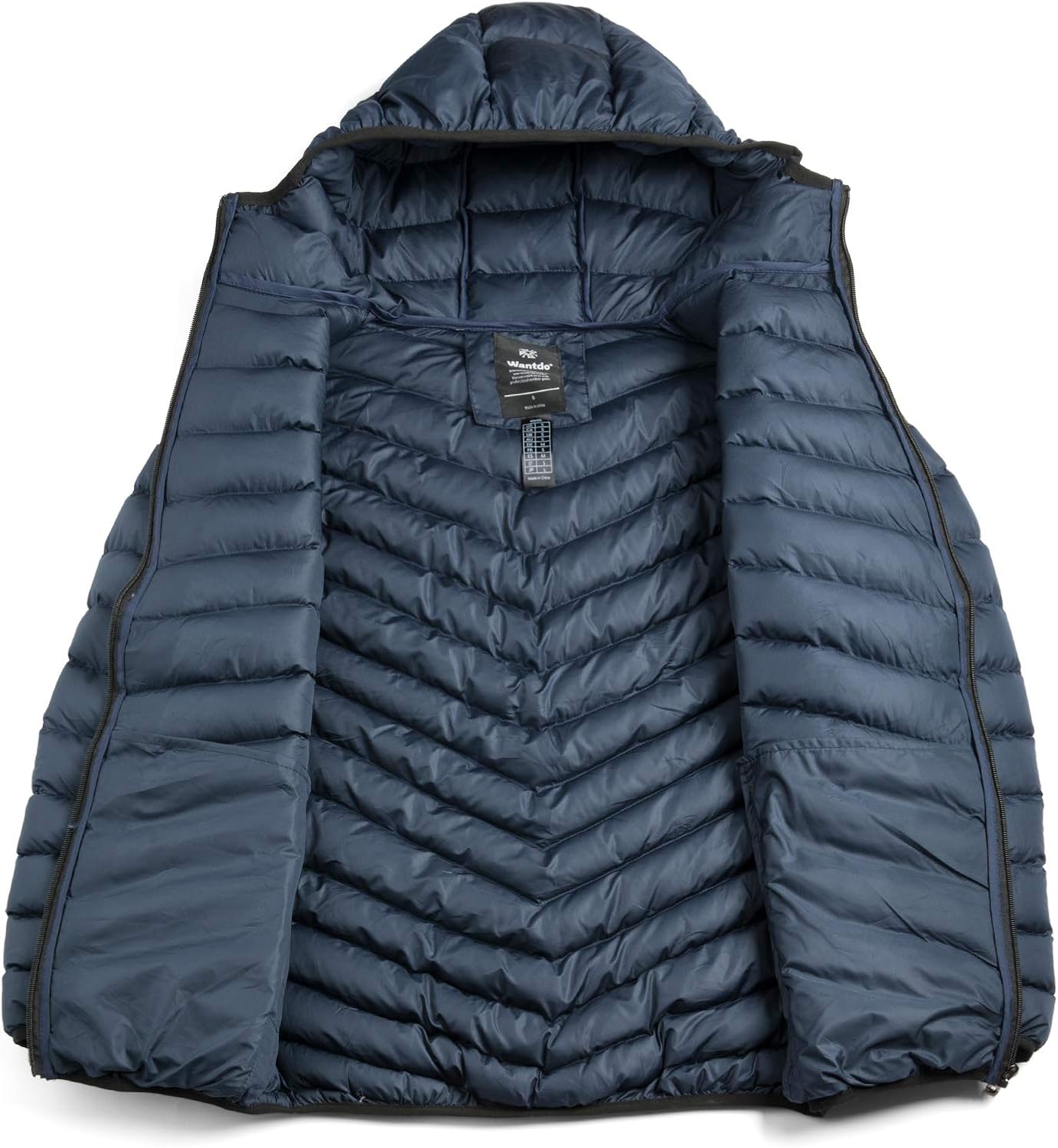 mens quilted hooded jacket