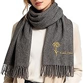 CALLIE Winter Scarf for Men/Women Personalized | 8 Colors Options | Custom Embroidered Name | Birthday Valentine's Day Gifts