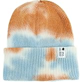 JourneyOut Ribbed Knit Tie Dye Beanie for Winter - Beanie for Women/Men - Warm and Stretchy Unisex Ribbed Knit Beanie