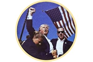 YVHUSK Donald Trump Coin 2024 Shooting Collection Trump Assassinated Collectible Coins (Gold1)