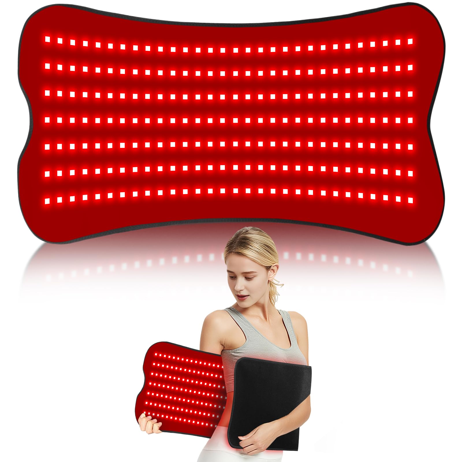 Photo 1 of 31.5''×14'' Red Light Therapy for Body, Eligible Infrared Light Therapy Pad, Dual Chip Grade 210 LEDs 660nm&850nm Infrared Light Therapy Wearable with Timer Remote Control