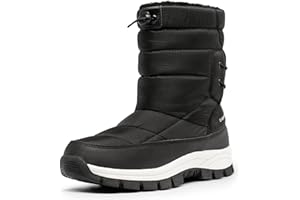 DREAM PAIRS Women's Winter Snow Boots Waterproof Lightweight Warm Fashion Janara Mid Calf Boot