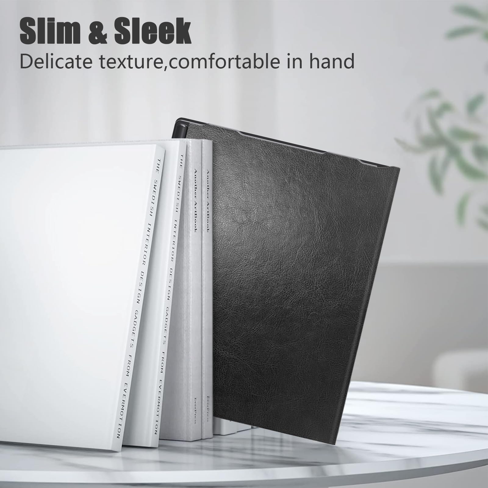 E NET-CASE Case for Kindle Scribe (2024/2022 Released) - Lightweight and Hard Back Shell Protective Book Folio Cover with Auto Sleep Wake for Kindle Scribe 10.2