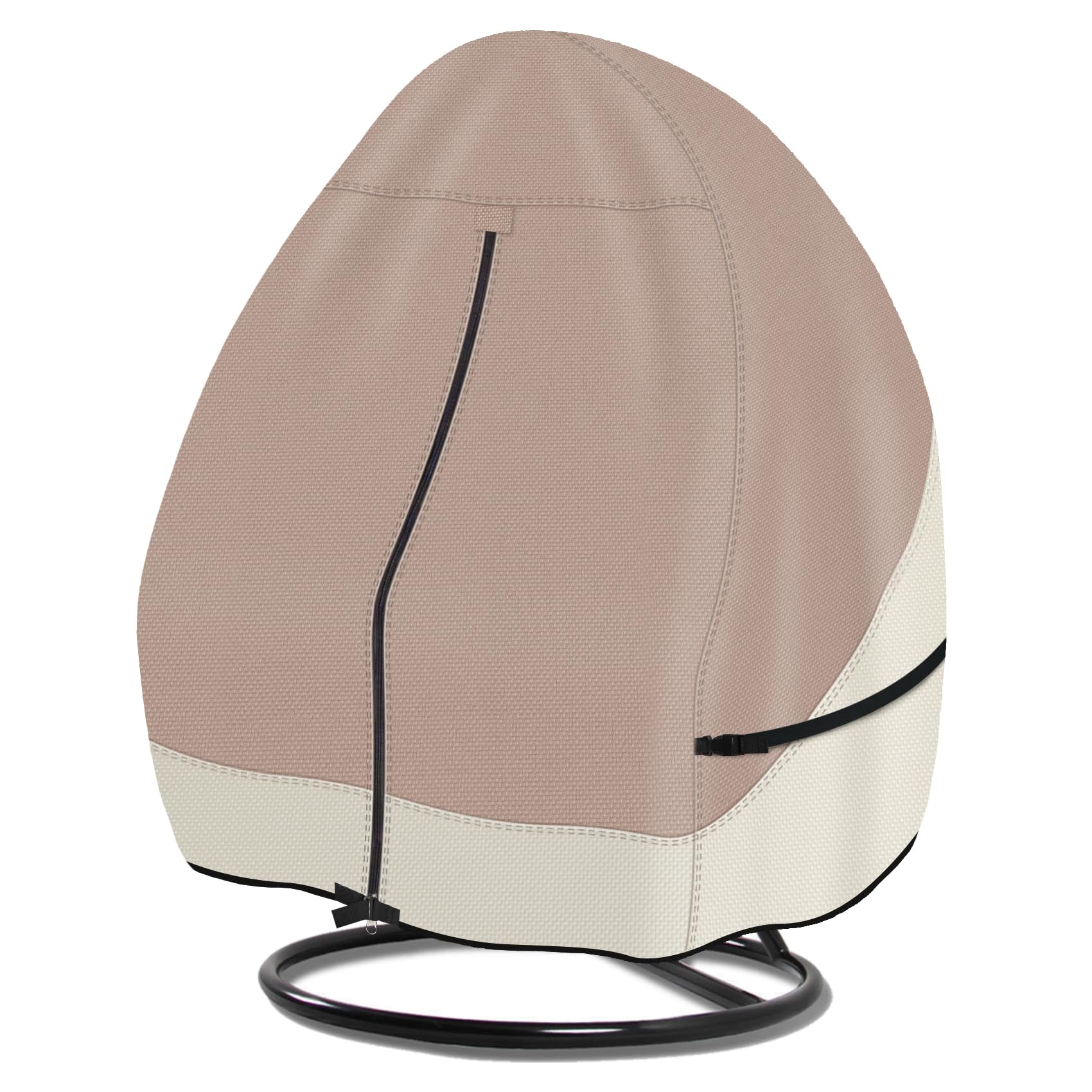 Porch Shield Patio Hanging Egg Chair Cover - Waterproof Outdoor Double Seat Wicker Swing Egg Chair with Stand Protector
