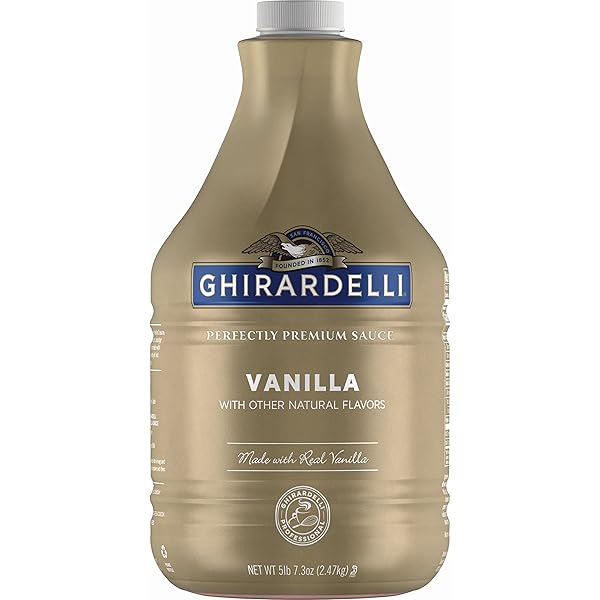 GHIRARDELLI VANILLA SAUCE, 87.3 OUNCE BOTTLE