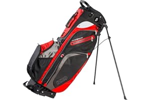 IZZO Golf Versa Ultra-Lite Stand Golf Bag with Exclusive Features, Red/White/Blue