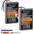 Uwayor PS4 Controller Battery, PS4 Battery Replacement 2 Pack 2000mAh for Sony PlayStation 4 PS4/PS4 Pro/PS4 Slim/Dualshock 4 CUH-ZCT1E CUH-ZCT1H CUH-ZCT1U CUH-ZCT2 CUH-ZCT2U Controller, LIP1522